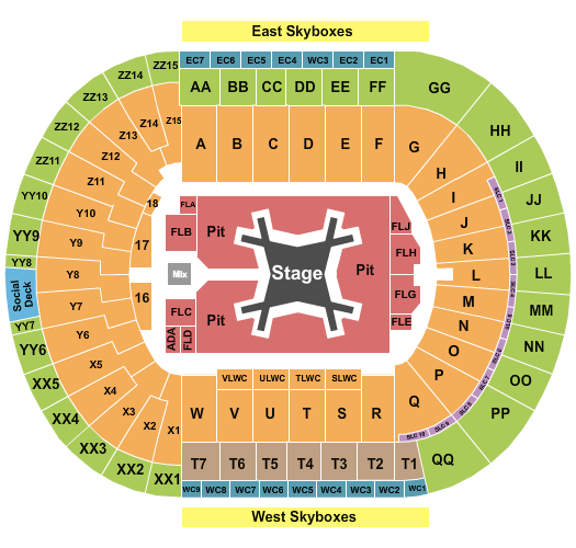 Neyland Stadium Luke Combs Seating Chart